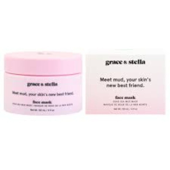 Grace & Stella Dead Sea Mud Face Mask 4 oz / 120 ml Full Size New in Sealed Box - Picture 1 of 3